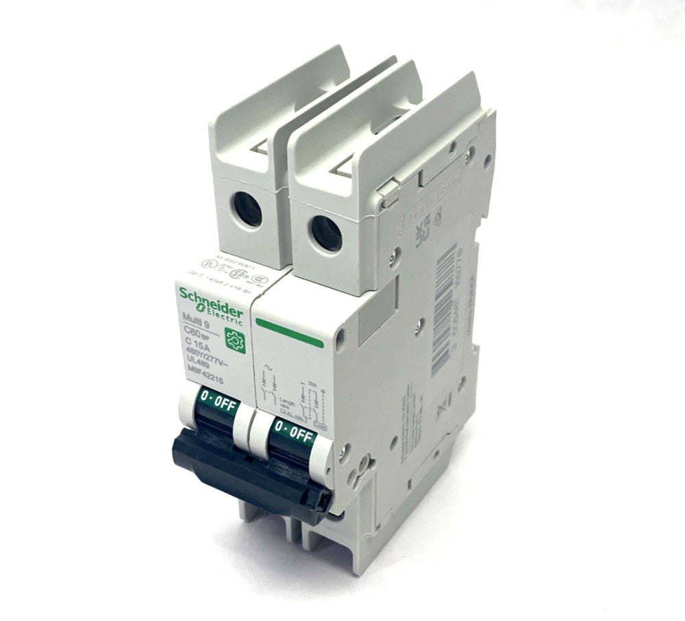 Schneider Electric M9F42215 Miniature Circuit Breaker Multi9 C60BP 2P 15A
