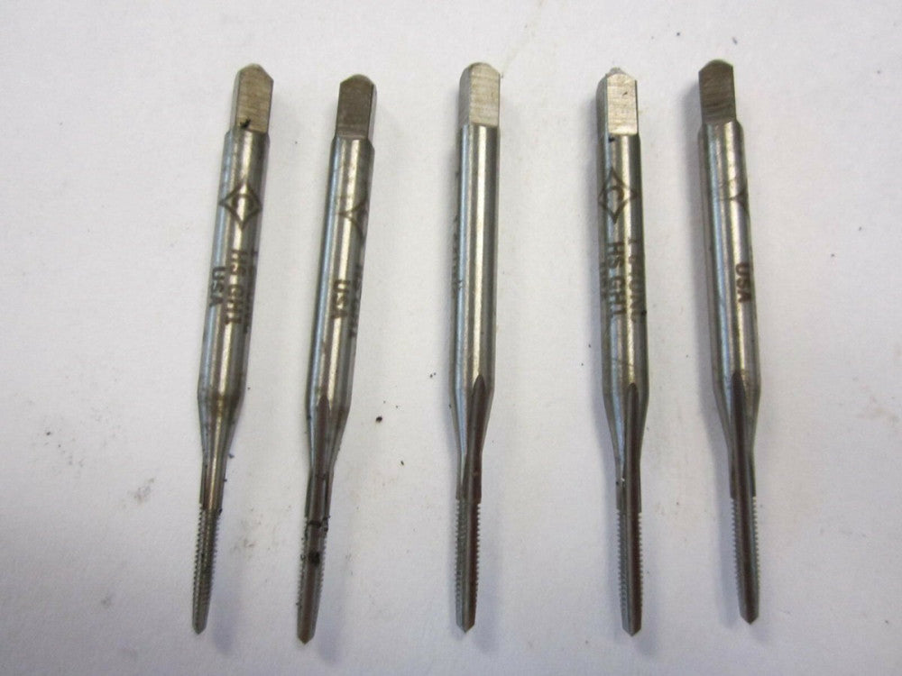 Cleveland (C54056) High Speed Steel #1-64 H1 UNC Plug Taps - Lot of 5 