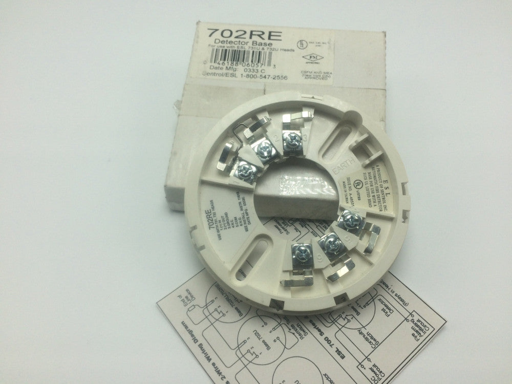 NEW Sentrol 702RE Automatic Fire Detector Base, Use w/ 731,732 Heads ...