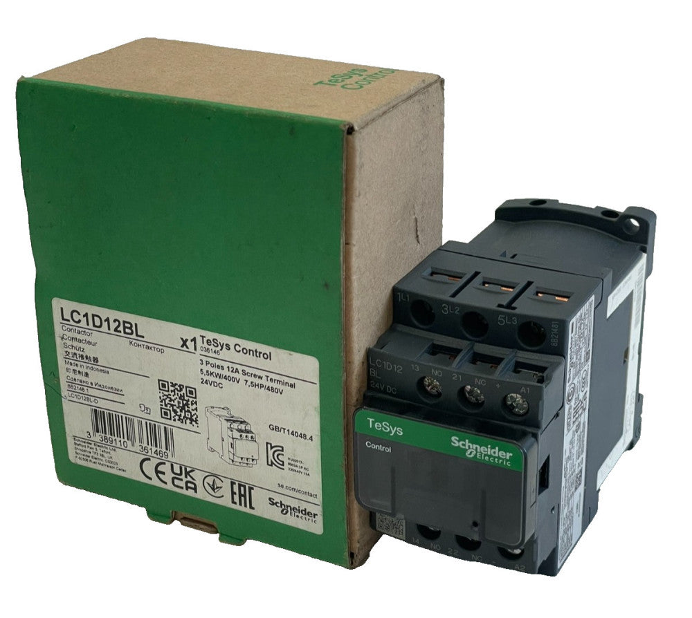 NEW SCHNEIDER ELECTRIC LC1D12BL CONTACTOR 3 POLES 12AMP