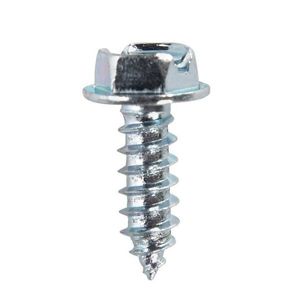 Hillman No. 8  S X 1/2 in.   L Slotted Hex Washer Head Sheet Metal Screws 50  