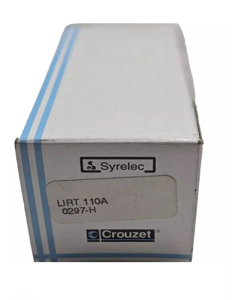 CROUZET SYRELEC LIRT110A CURRENT CONTROL RELAY 10 AMP 240 VAC SPDT 11-PIN NEW