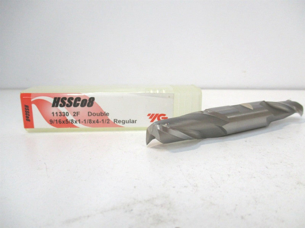 YG-1 (11330) 9/16" x 1-1/8" x 5/8" x 4-1/2" OAL HSS RH Square End Mill