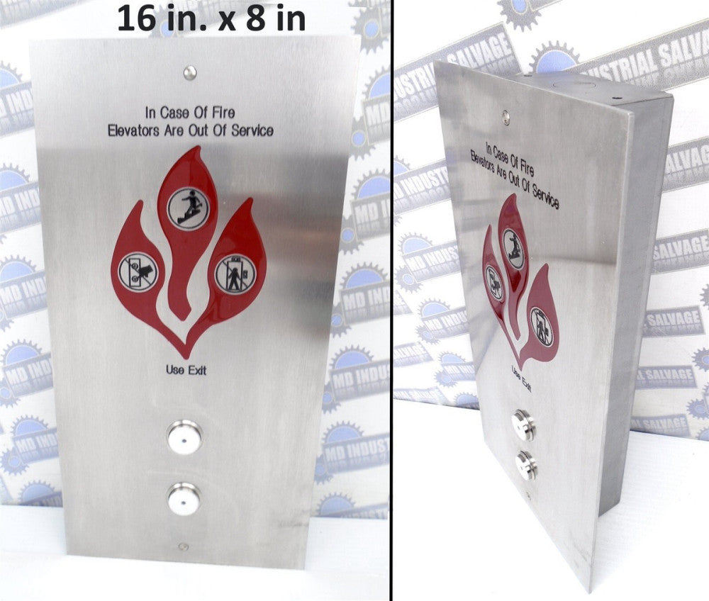 OTIS - NPW1117A-HAS003-02 /01 - HALL PANEL 2-Button - 115VAC - 120/24/30VDC 16x8