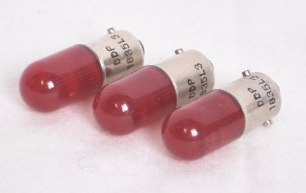 3 COUNT Rockford DDP1835L3 48 Volt LED Indicator Bulb Red