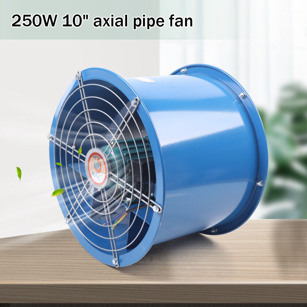 10" Explosion-proof Axial Fan Cylinder Pipe Fan 1420r/min Warehouse Workshop NEW