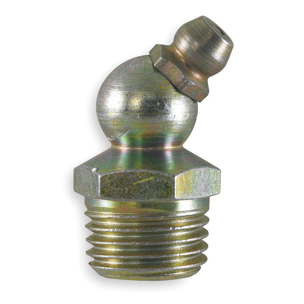 KINGFISHER 2PA86 Grease Fitting, 45 Degree Head, 1-1/8 In,(3 Packs of 10)