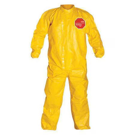 Dupont Qc125tylxl000400 Chemcial Resistant Coverall, Collared, Xl, Tychem(R)