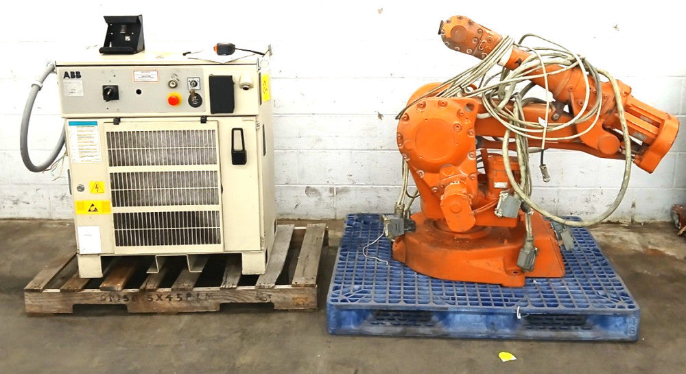 ABB ROBOTICS PALENTIZING ROBOT ARM IRB2400  W/CONTROLLER S-721 68