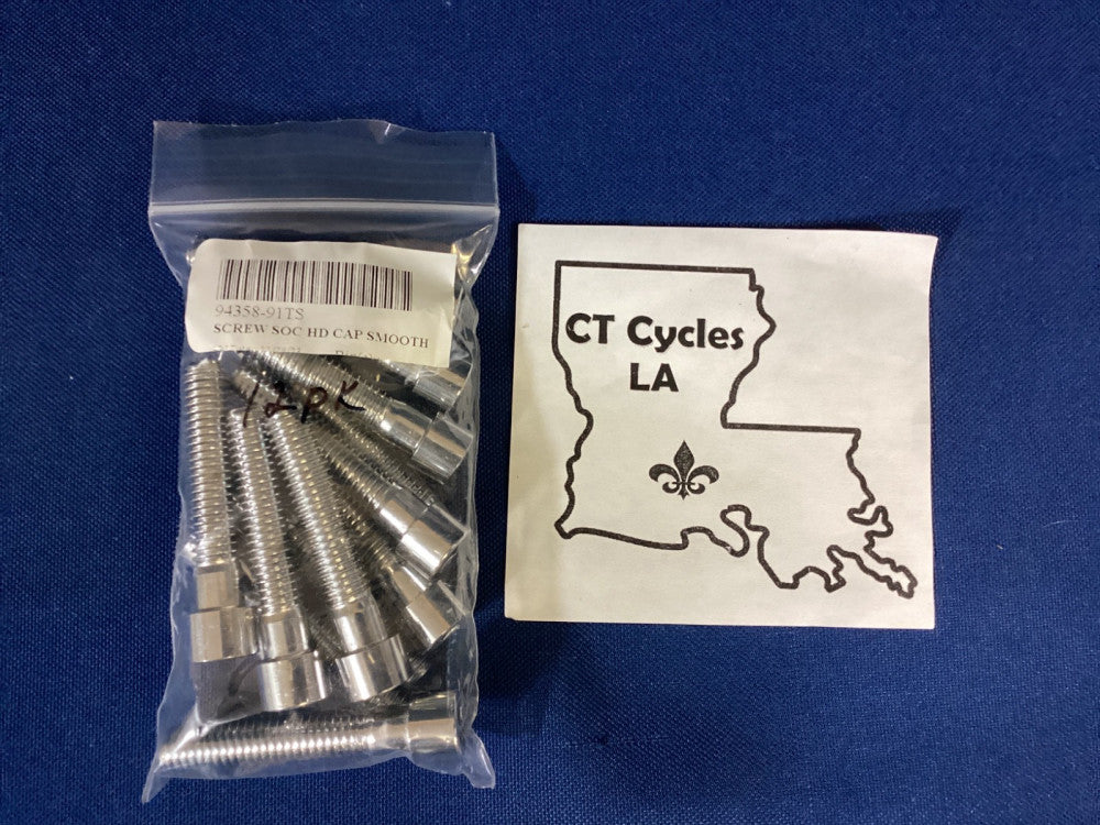 NEW 12 pack Harley Davidson Socket Head Screws, 3/8 - 16 x 2, 94358-91TS *