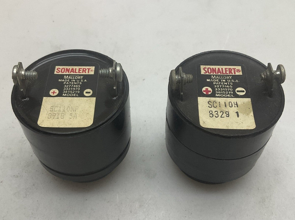 2 Pack Mallory Sonalert SC110NP SC110H Audible Alarm