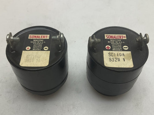 2 Pack Mallory Sonalert SC110NP SC110H Audible Alarm