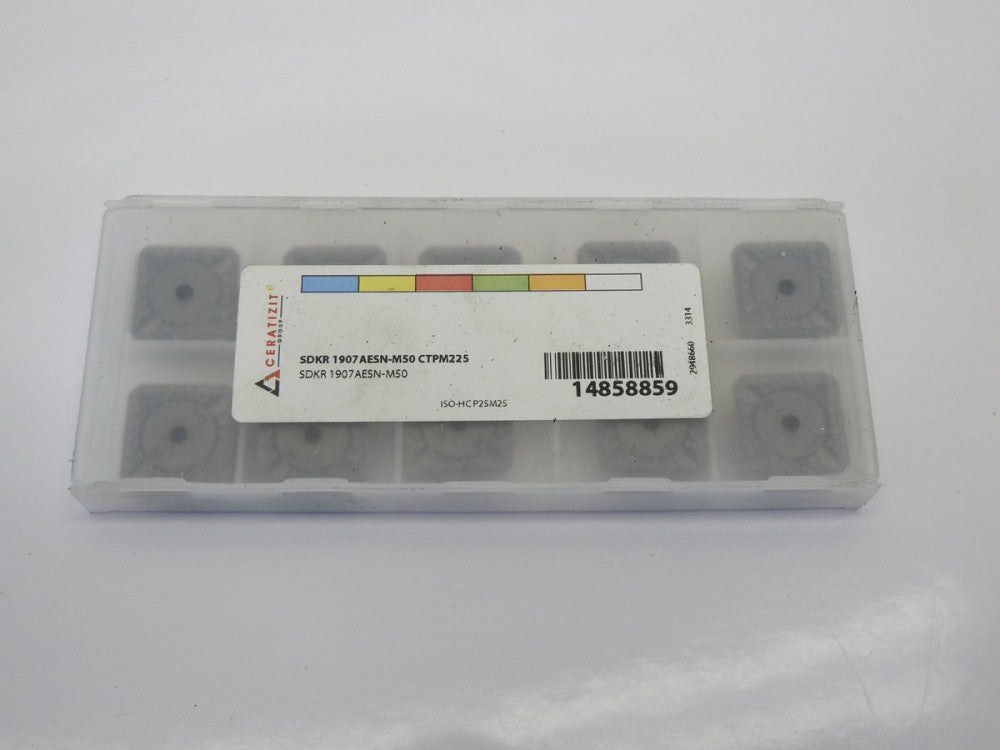 10-pk Ceratizit SDKR 1907 AESN-M50 CTPM225 Inserts #14858859