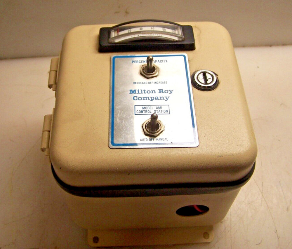 MILTON ROY AMI METERING PUMP CONTROL STATION