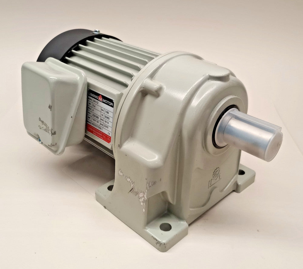 Liming SH-12 x 90 Used Gear Motor M822527008-1 4P 220/380V 16/19rpm Ratio 90:1