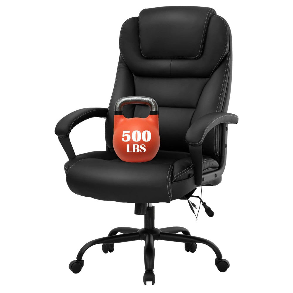 Big and Tall Office Chair 500lbs Wide Seat Ergonomic Desk Chair with Lumbar S...