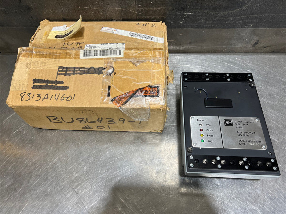 NOS Surplus Cutler-Hammer MPCR-22 125V Smart Speed Relay Style 8313A14G01
