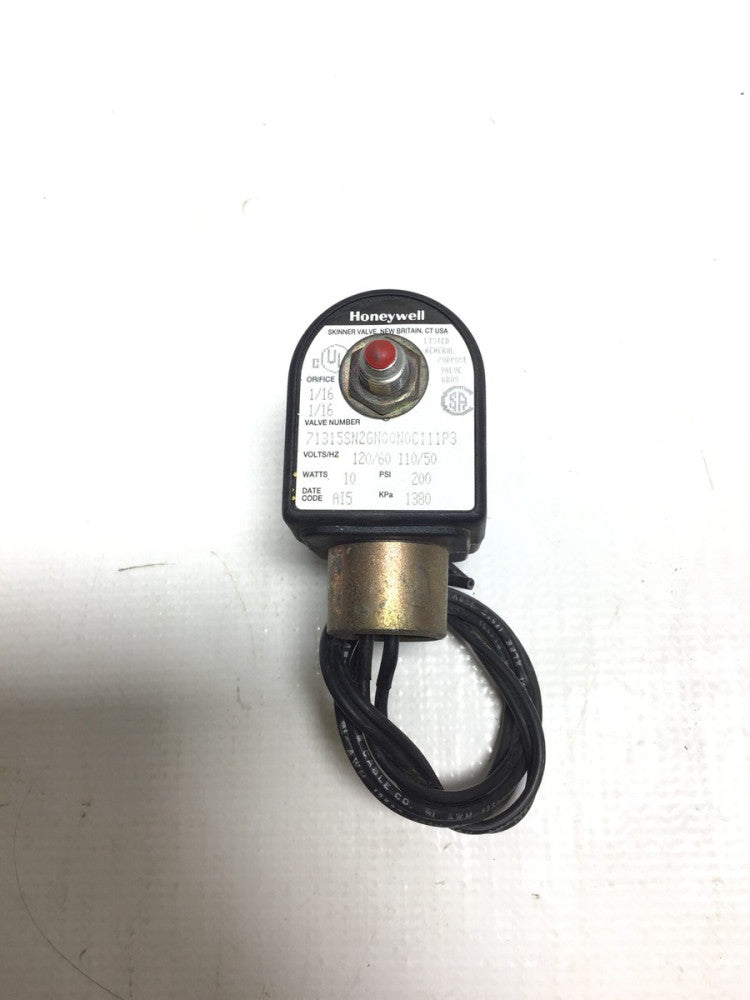 Honeywell 71315SN2GN00N0C111P3 Solenoid Valve Coil 110/120V 50/60Hz 10Watts