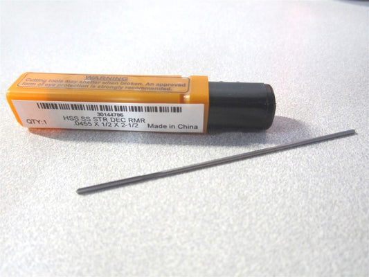 (72004559) 0.0455 x 1/2" x 2-1/2" OAL Straight-Cylindrical Shank Chucking Reamer