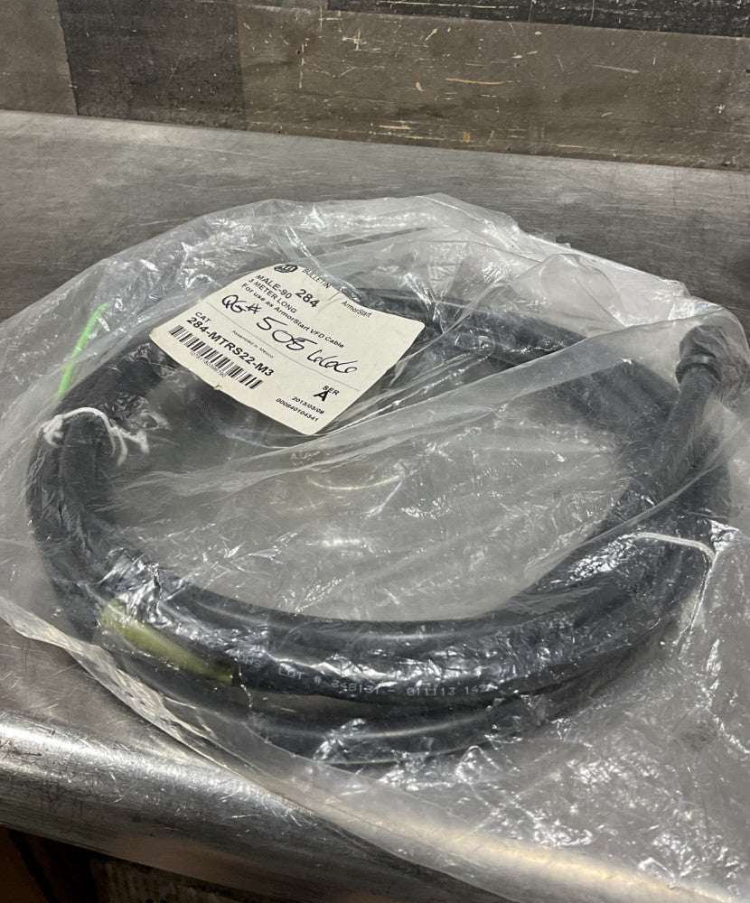 Allen Bradley Male-90 3.0 m Armorstart VDF Cable NEW 284-MTRS22-M3