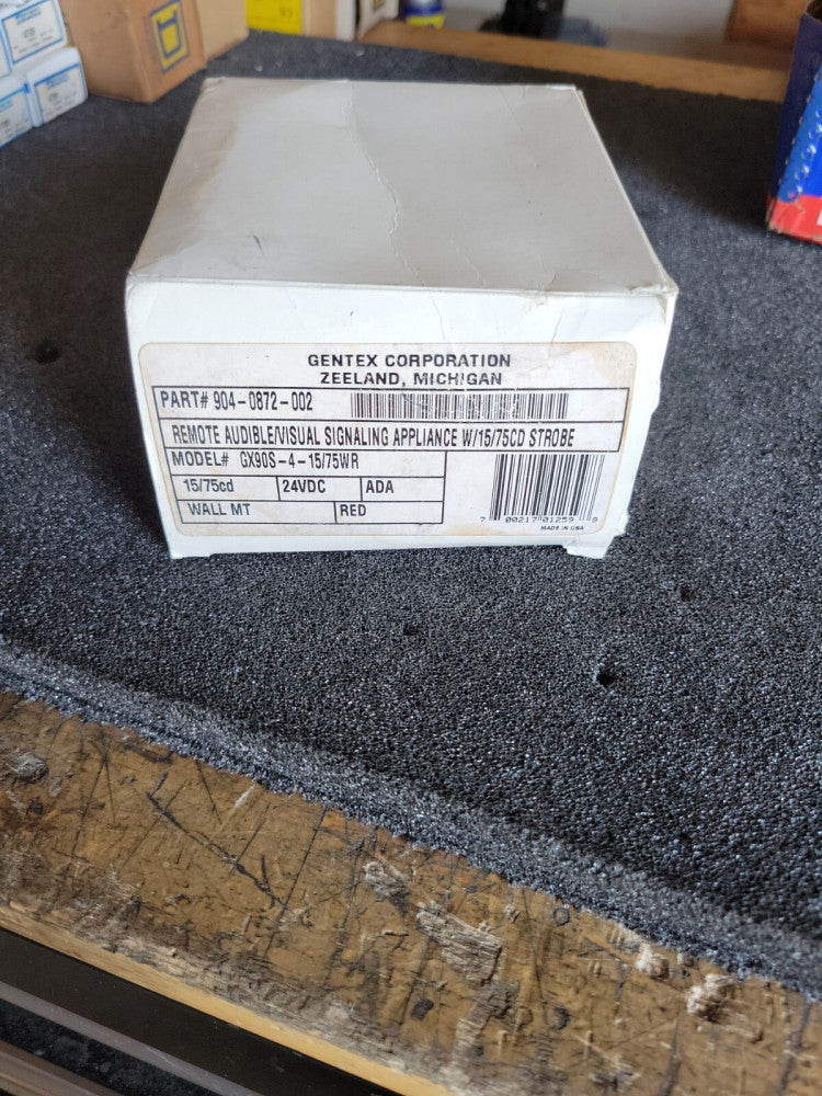 New Old Stock! Gentex 904-0872-002 Remote Audible/Visual Signaling Appliance