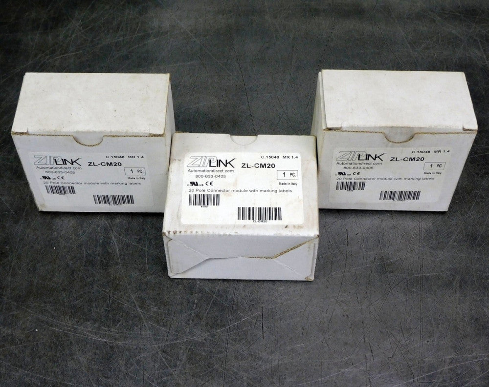 Automation Direct ZL-CM20 Zip Link Connector Module 20 Pole Lot of Three (3)