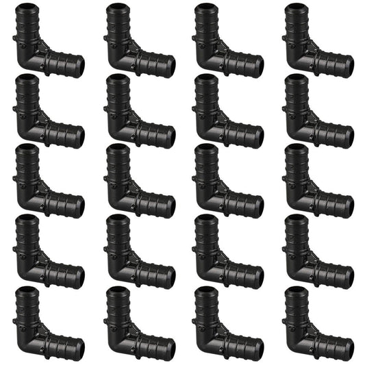 30PCS Poly PEX B  Barb Crimp Fittings 1/2" X 1/2" Elbow 90 Degree PPSU F2159