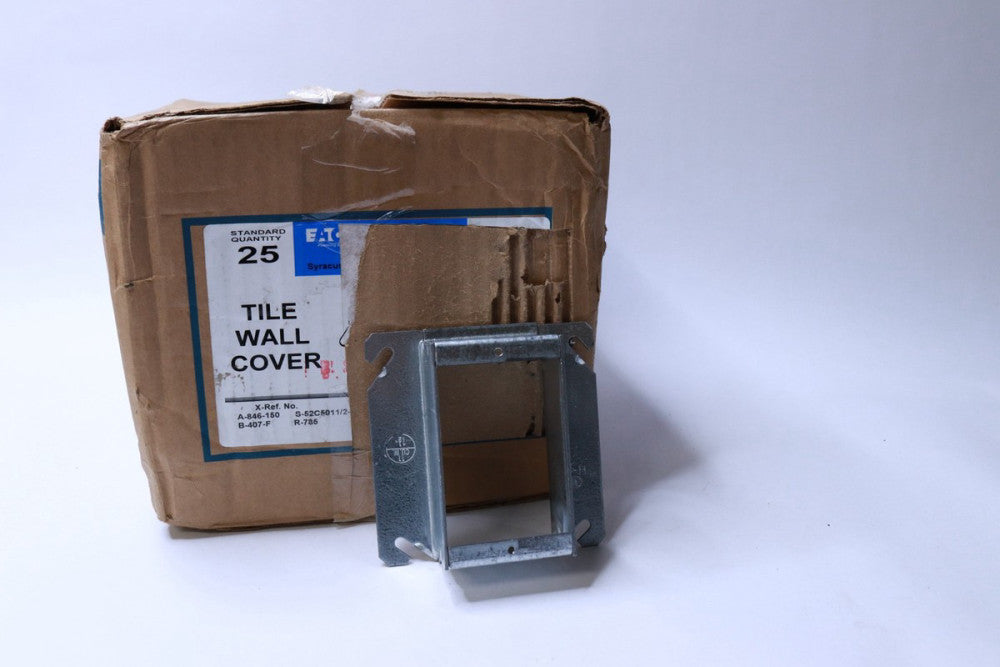 (25-Pack ) Crouse Hinds  Steel Square Tile Cover Galvanized 4" 846150