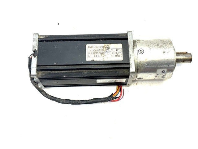 DUNKERMOTOREN BG65X75SI INDUSTRIAL STEPPER MOTOR W/ PLG60 PLANETARY GEARBOX