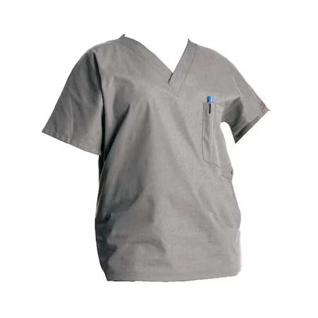 Scrub Zone 70221 Scrub Shirt,Xl,Gray,Womens