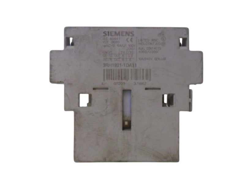 SIEMENS 3RH1921-1DA11 AUXILIARY CONTACT UNMP