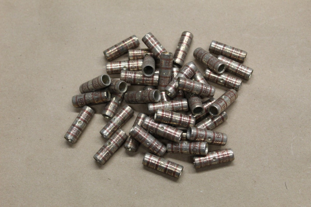 NOS Lot of 40 Thomas & Betts Brown Die 33 Butt Crimp Connectors 2-3STR 60N