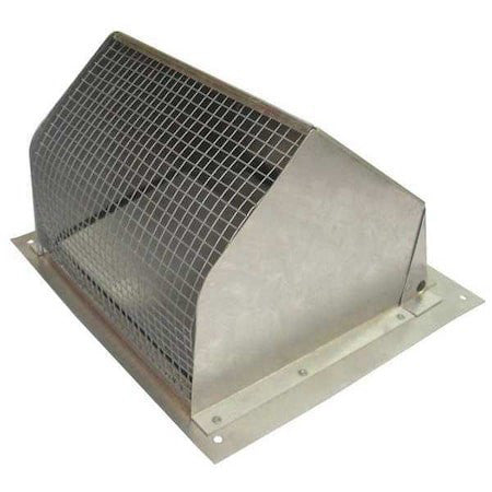 Dayton 45Pe74 Wall Cap, 6" Duct Size, Aluminum