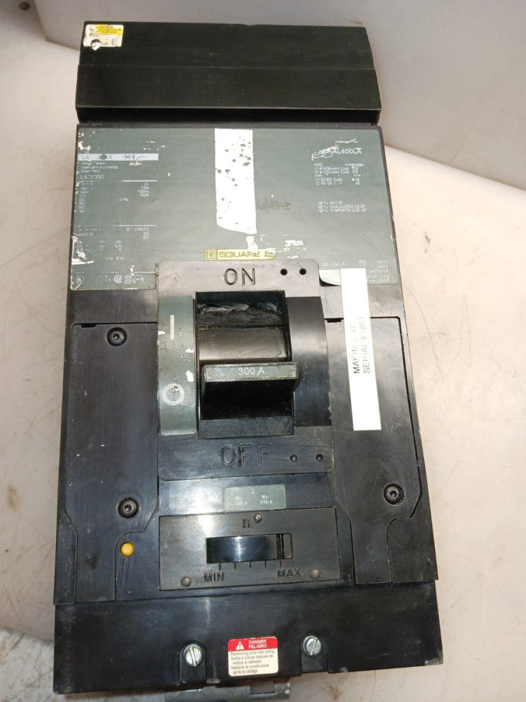 SQUARE D LA36300 I-LINE CIRCUIT BREAKER 300 AMP 3 POLE 600 VAC