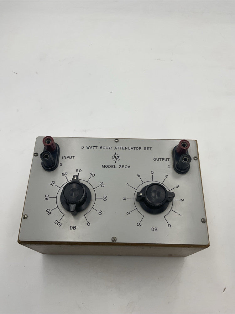Hewlett Packard HP Model 350A 5 Watt 500 Ohm Attenuator Set!!! S1