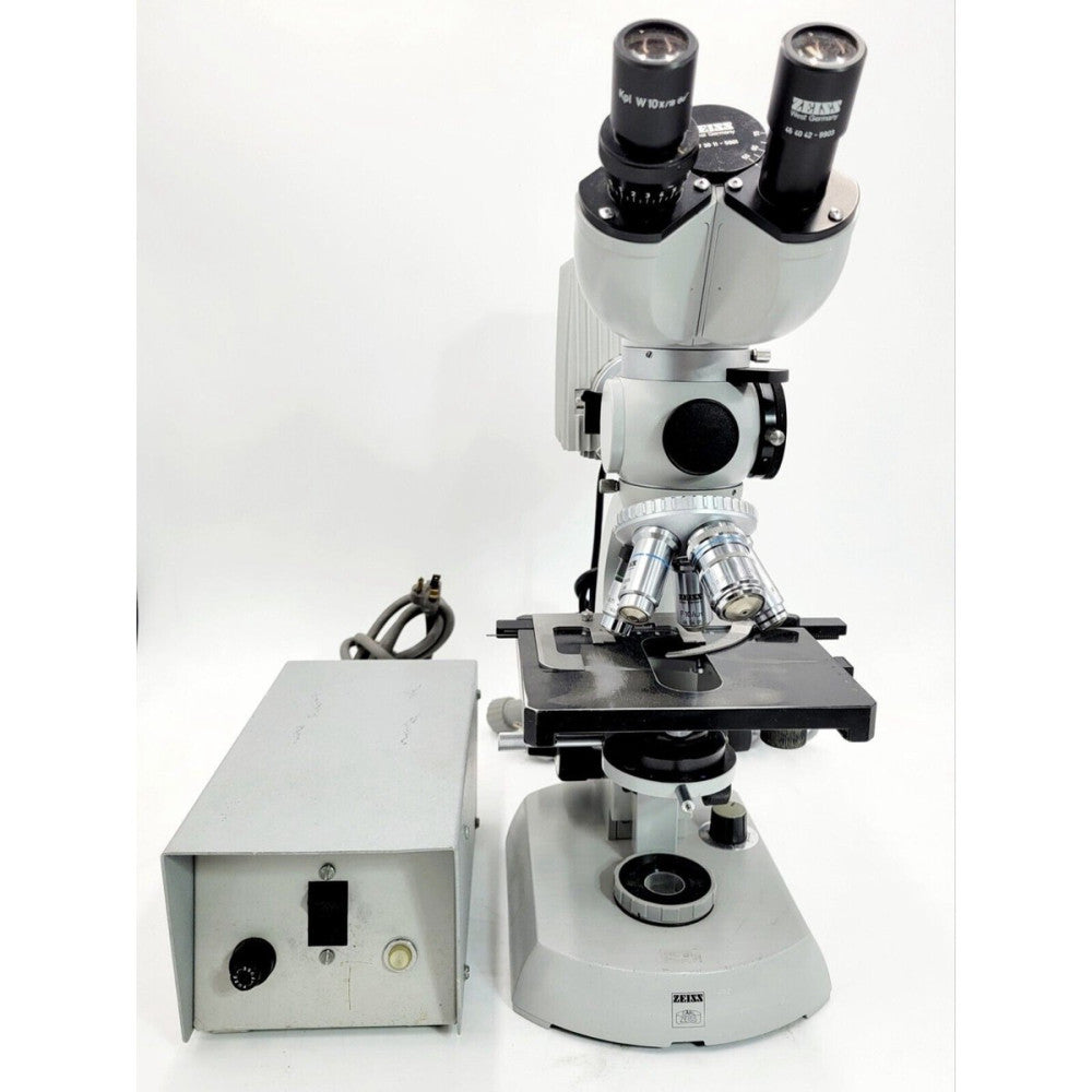 Zeiss Standard Fluorescence Microscope + Planapo 40X F100X F10X F40X 25X+Manuals