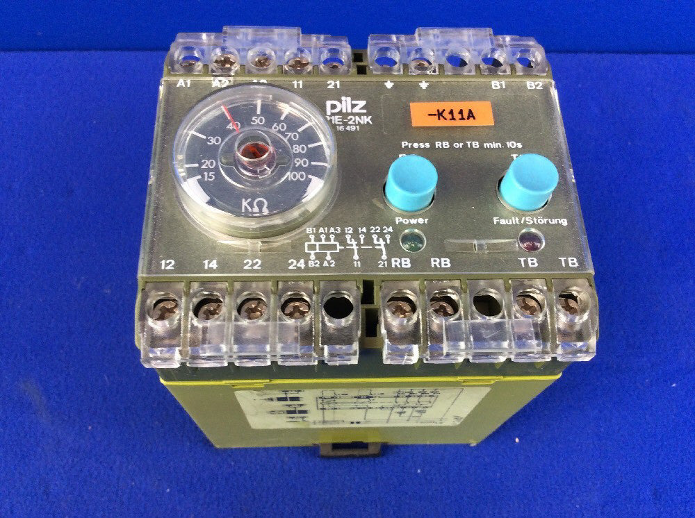 pilz P1E-2NK ISOLATION MONITOR P1E-2NK 2U UH230VAC P/N 484101