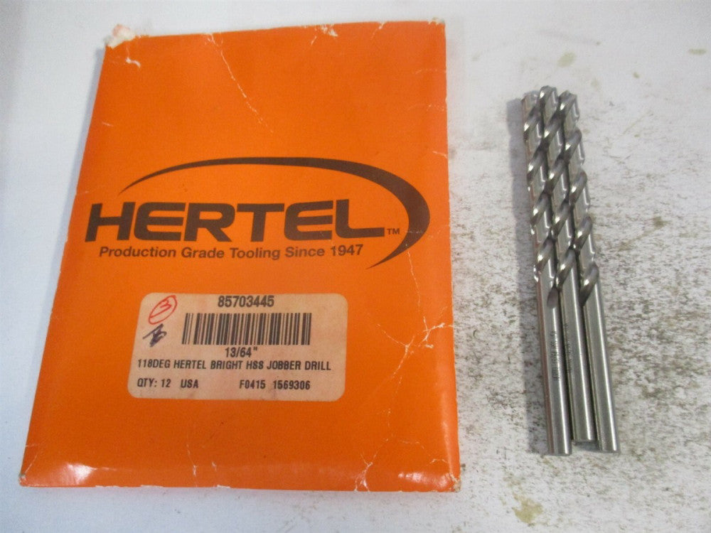 (85703445) 13/64" x 2-7/16" x 3-5/8" OAL 118° HSS Jobber Drill - Pack of 3