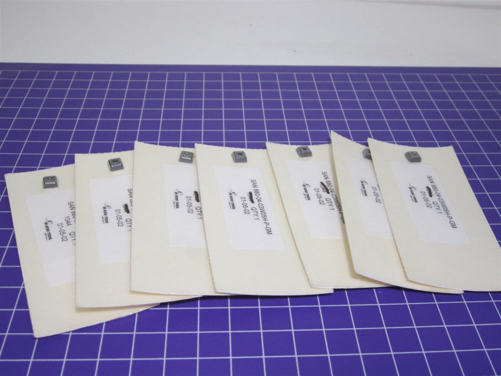 Sandvik 880-04 03 W05H-P-GM 4044 Carbide Indexable Drill Inserts Lot Of 7
