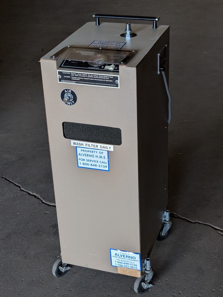 Timeter TE35A Aridyne 3500 Continuous Flow Medical Air Compressor 120VAC 42LPM