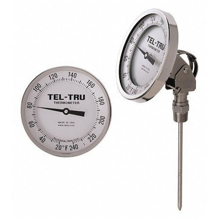 Tel-Tru Aa575r-2467 Analog Dial Thermometer,Stem 24" L