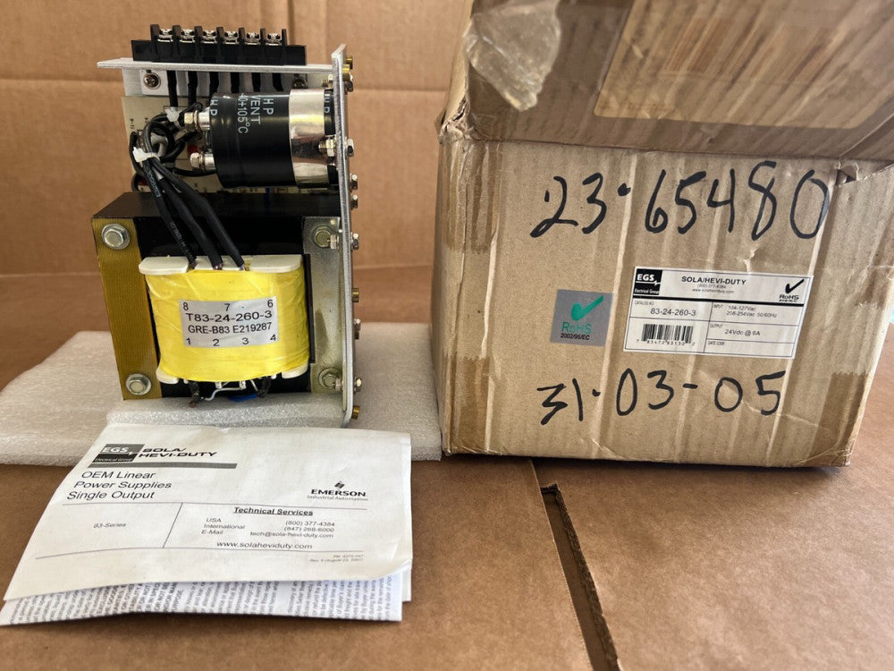 SOLA HEVI-DUTY DC POWER SUPPLY, 83-24-260-3, NEW NOT IN BOX!  MAKE OFFER!