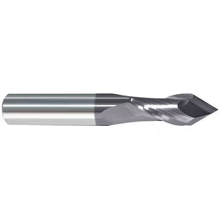 Zoro Select 208-010125 Carbide Drill Mill, 1/8In, 2F, Single, 1-1/2