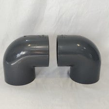 Spears - 806-040 - 4" 90 Deg Elbow Pipe Fitting - Schedule 80 - Gray - Lot of 2