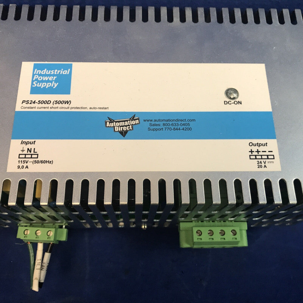 Automation Direct PS24-500D (500W) Power Supply 24V 20A