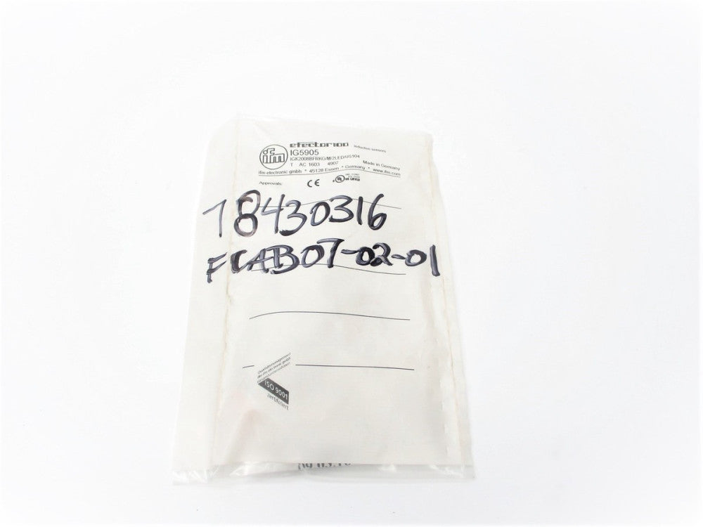IFM EFECTOR IG5905 IGK2008BFRKG/M/2LED/US104 NSMP