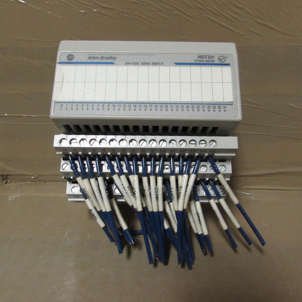 ALLEN BRADLEY, 1794-IB32, FLEX I/O 24VDC SINK INPUT, XLNT TAKEOUT! MAKE OFFER!