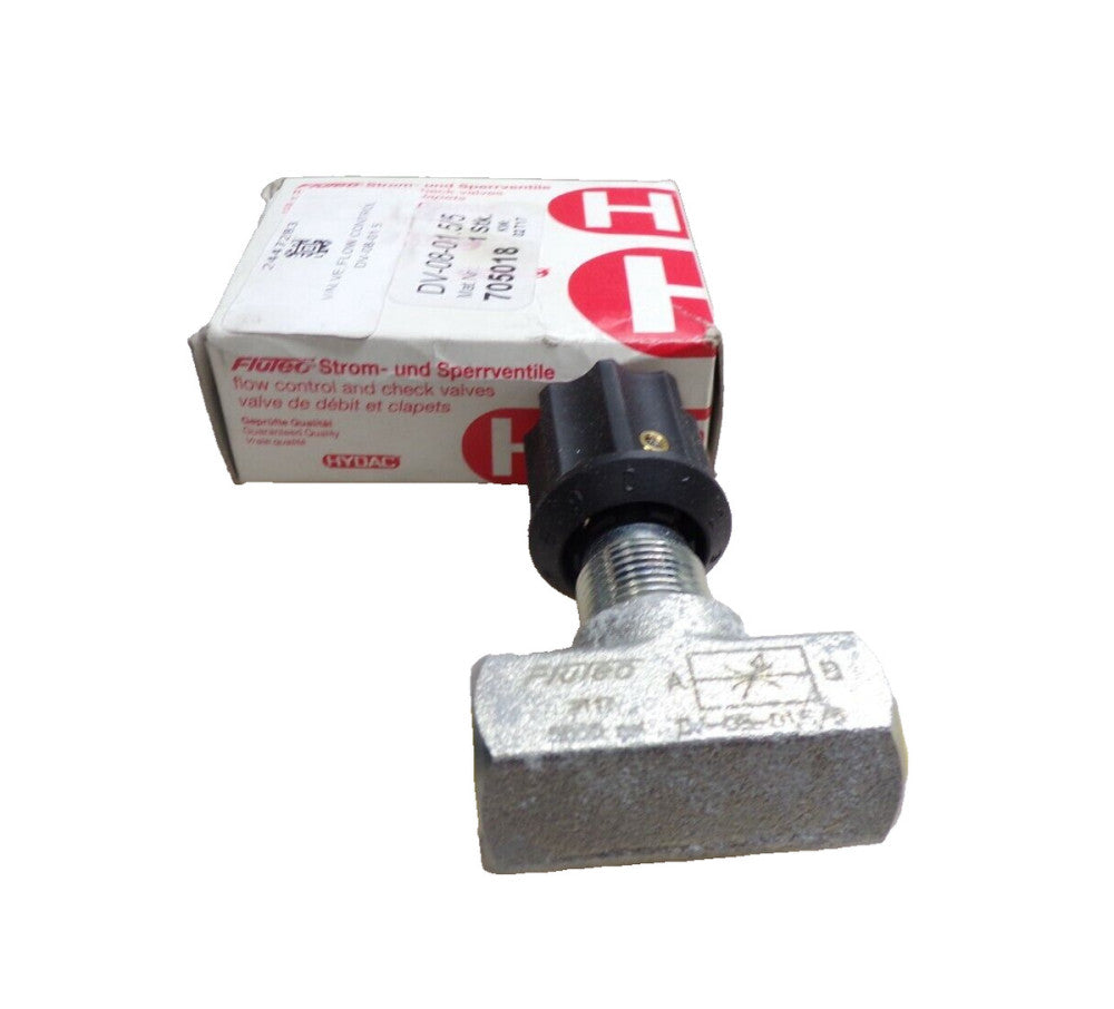NEW HYDAC FLUTEC DV-08-01.5/5 FLOW CONTROL VALVE 1/4" NPT