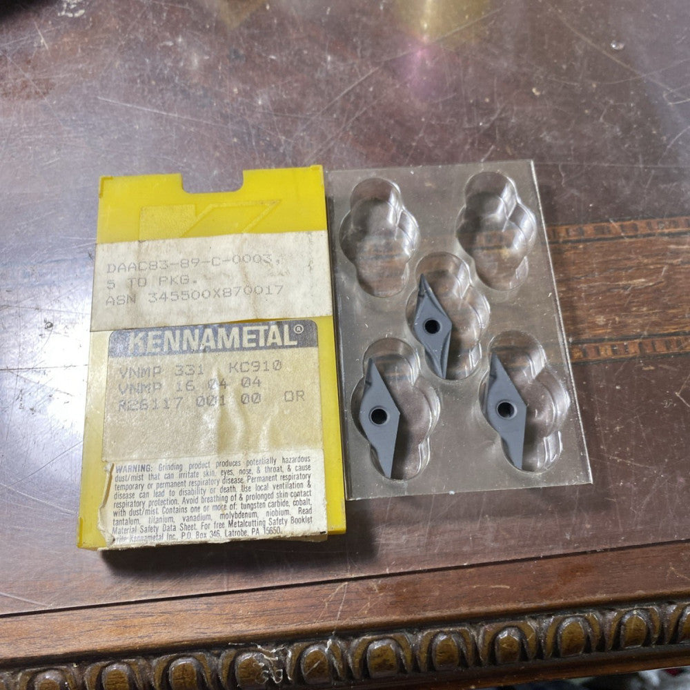 3 pcs. VNMP 331  Kennametal  KC910 Carbide Inserts  (E42)