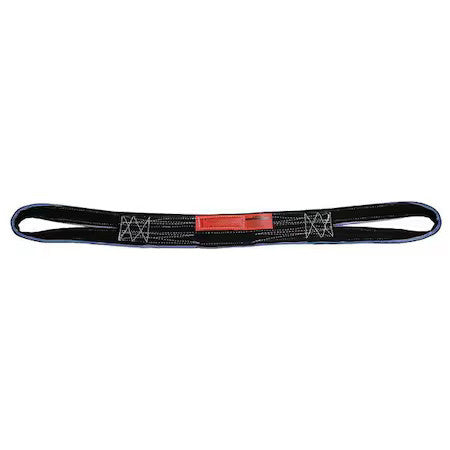 Lift-All Re2804tx8 Web Sling, Type 6, 8 Ft L, 4 In W, Polyester, Black